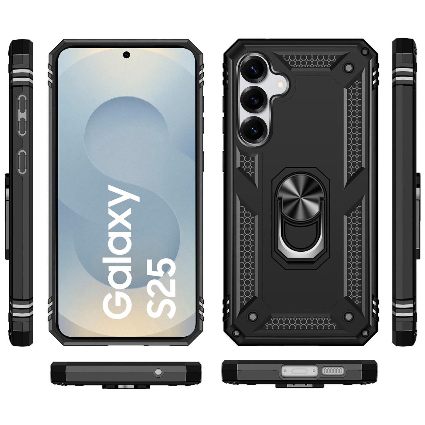 CoolGadget Handyhülle Armor Shield Case für Samsung Galaxy S25 6,2 Zoll, Outdoor Cover mit Magnet Ringhalterung Handy Hülle für Samsung S25 – Bild 2 von 5