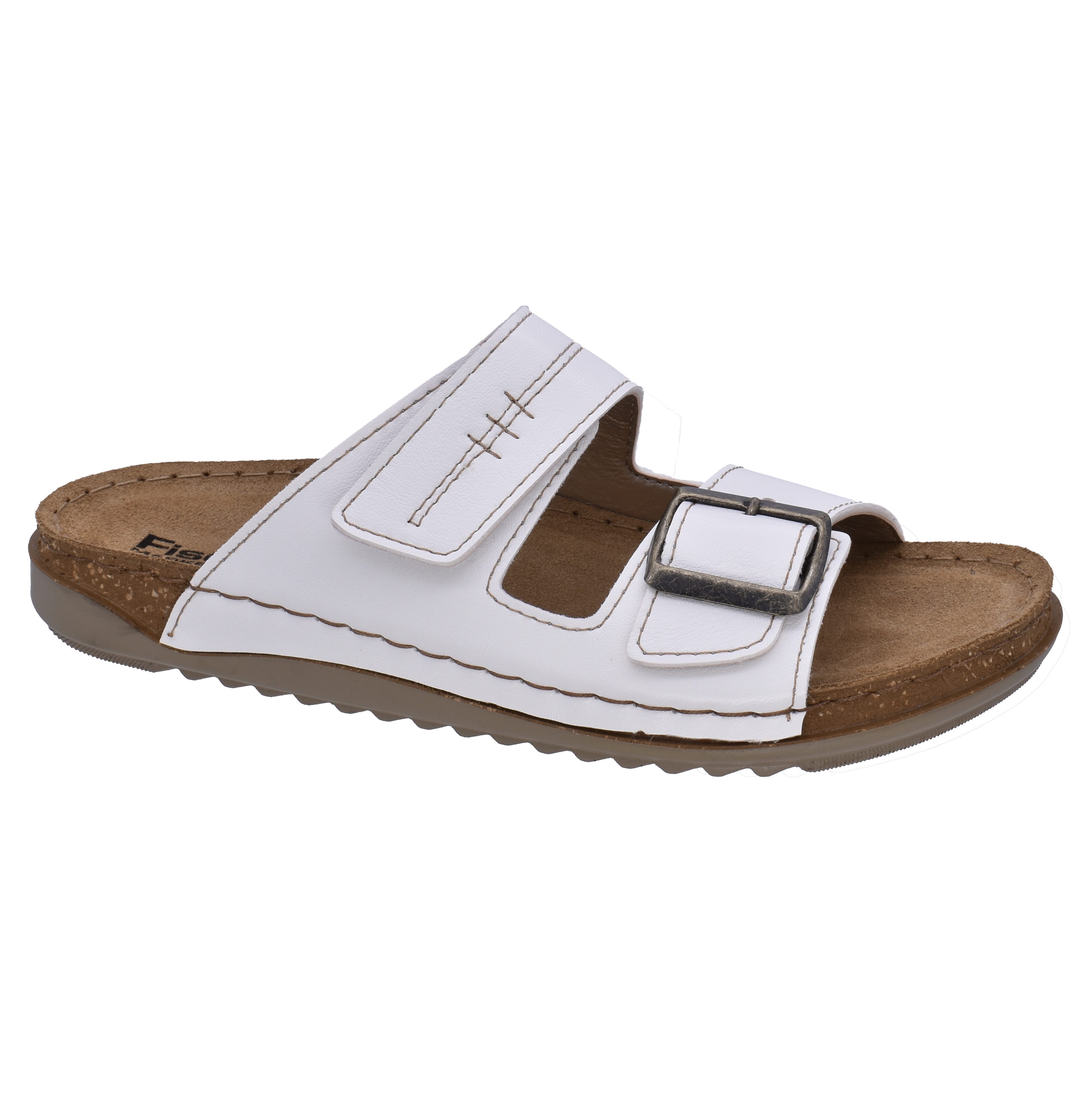 Fischer-Markenschuh Sarah Pantolette aus Nappalino (Lederimitat), mit Fleec günstig online kaufen