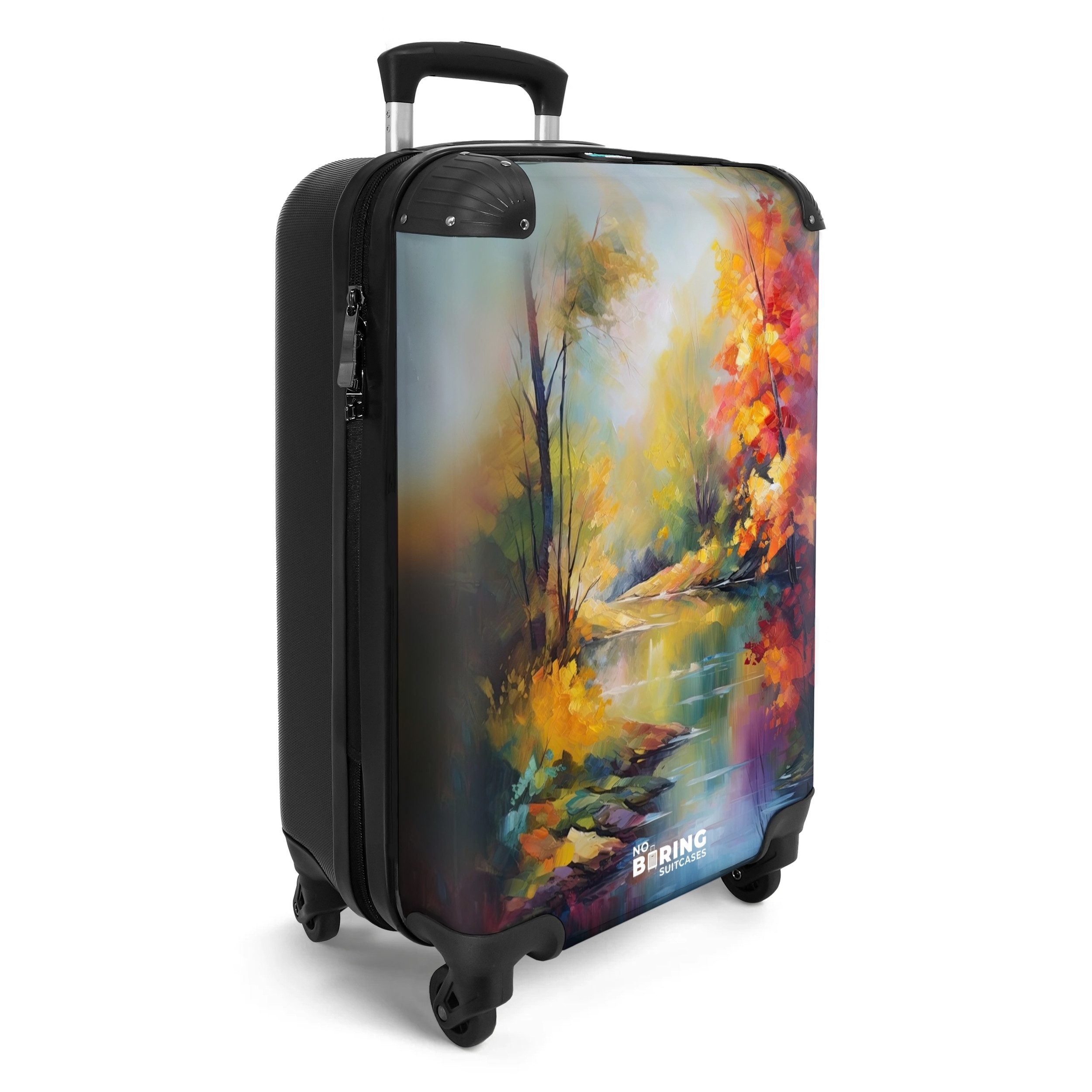 NoBoringSuitcases.com© Hartschalen-Trolley Landschaft - Ölgemälde - günstig online kaufen