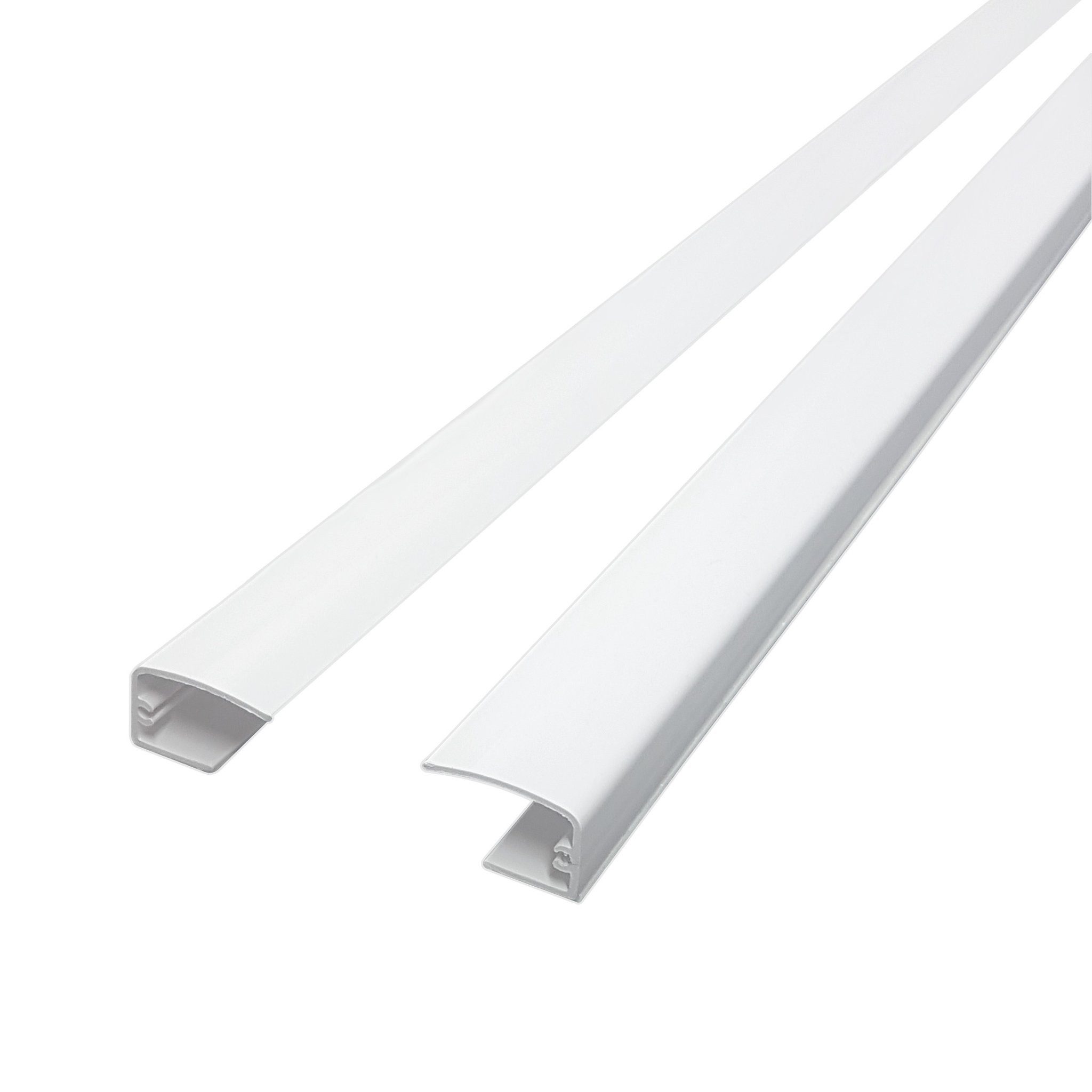 Verdunklungsrollo Führungsschienen Tenebra Verdunkelungs- und Thermorollo 2x 80 cm weiß, Victoria M., ohne Bohren, in Führungsschienen, Selbstklebend, Kompatibel mit Tenebra Rollo, für senkrechte Fenster, kassettenfähig