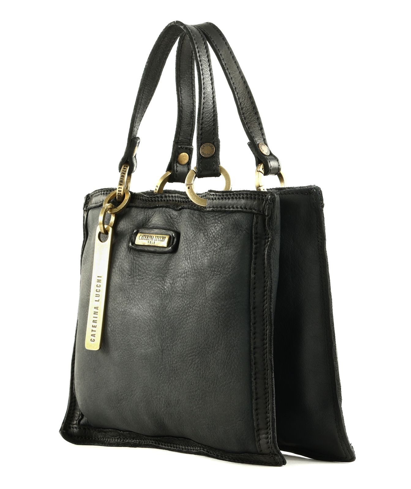 Caterina Lucchi Umhängetasche Crossbody Bag, aus echtem Kalbsleder