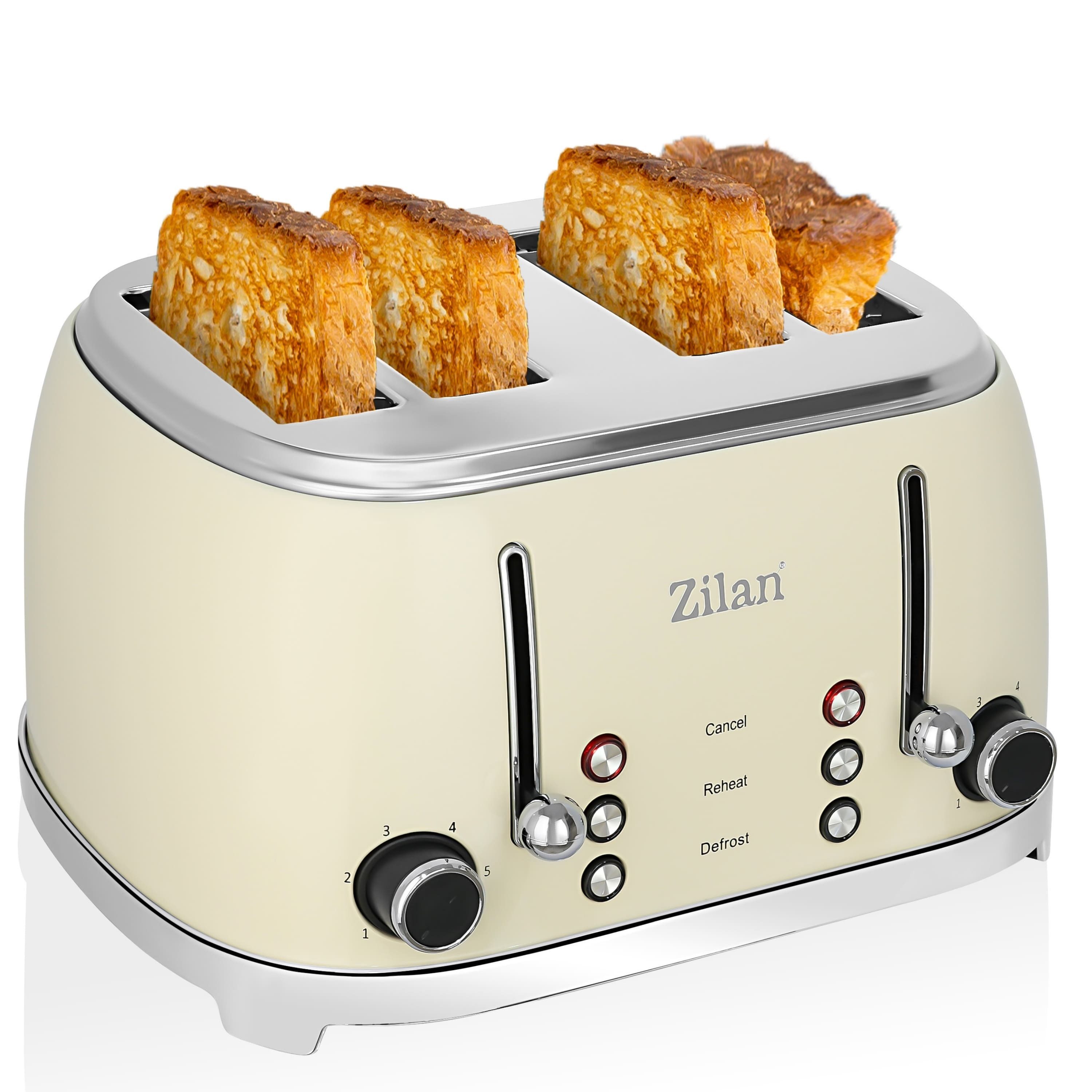 Zilan Toaster ZLN-1214, 1500 W, Multifunktionale Bedienung – Auftauen, Aufwärmen, Отмена