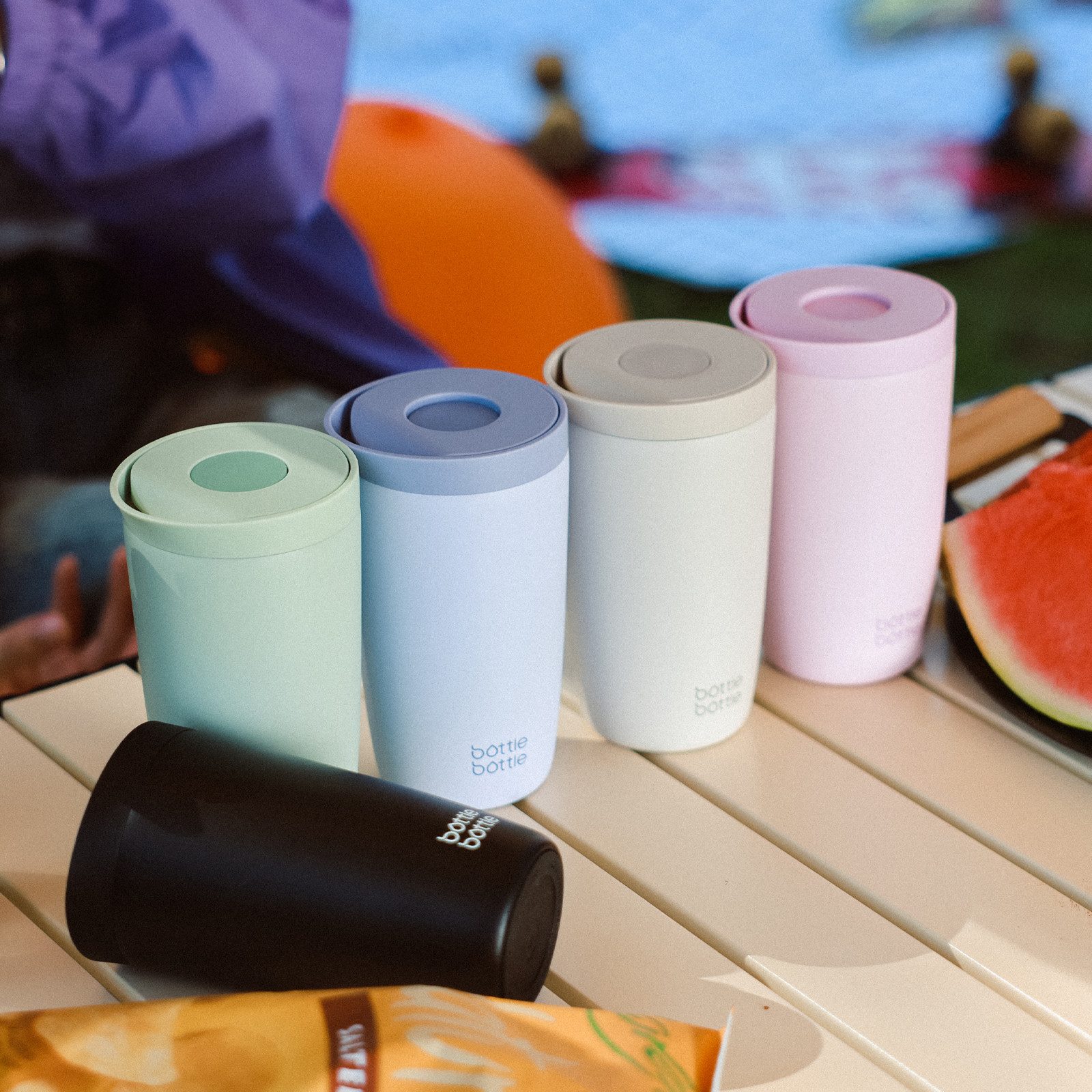 BOTTLE BOTTLE Thermobecher 350ml für Kaffee oder Tee, auslaufsicher, Easy Quick-Press-Verschluss, 1-tlg., Edelstahl, Isolierbecher Travel Mug Classic Grande