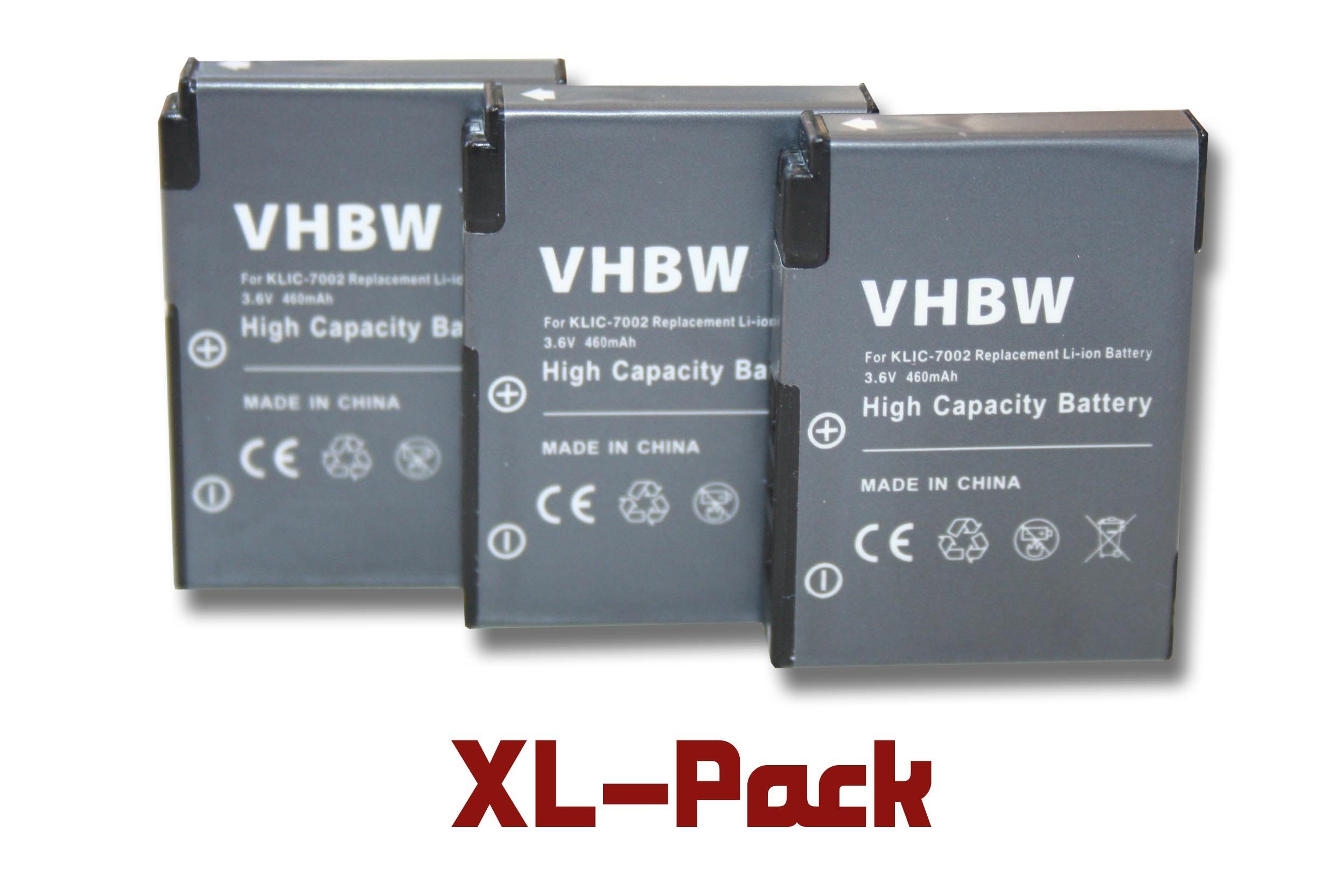 vhbw kompatibel mit Kodak EasyShare V530, V603 Kamera-Akku Li-Ion 460 mAh (3,6 V)