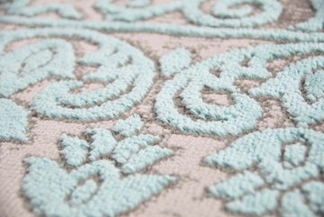 Teppich Wohnzimmerteppich mit Ornamenten Teppich Vintage in Türkis Grau, Teppich-Traum, rechteckig, Höhe: 10 mm