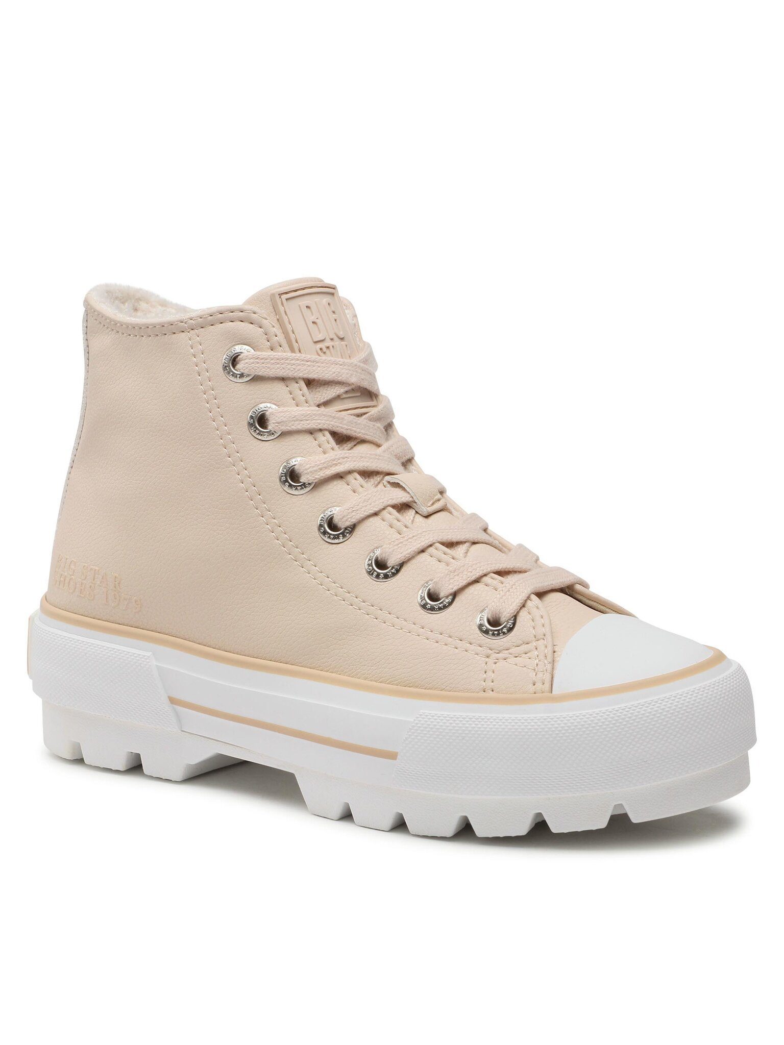 BIG STAR Sneakers aus Stoff MM274038 Beige Plain 801 Sneaker