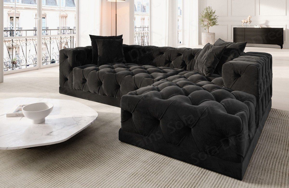 Sofa Dreams Ecksofa Designer Samtstoff Polster günstig online kaufen