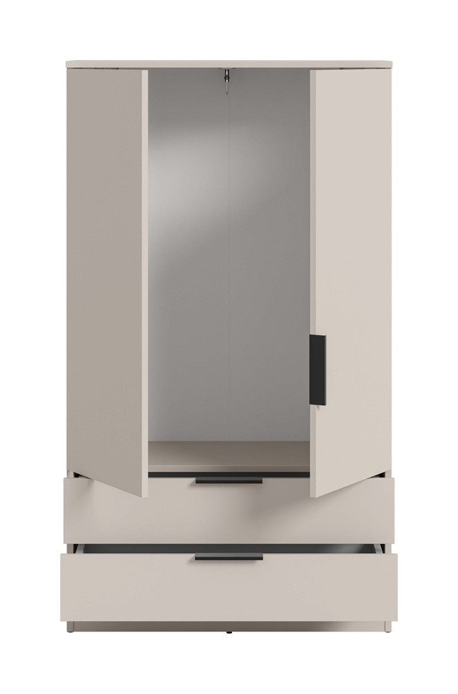 xonox.home Kleiderschrank Garderobenschrank Kopenhagen, Kaschmir 80 cm