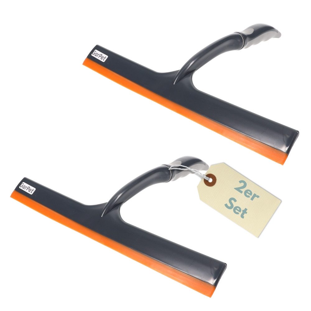 GarPet Duschabzieher 2x Glasabzieher mit Silikonlippe 30 cm Abzieher Dusche günstig online kaufen