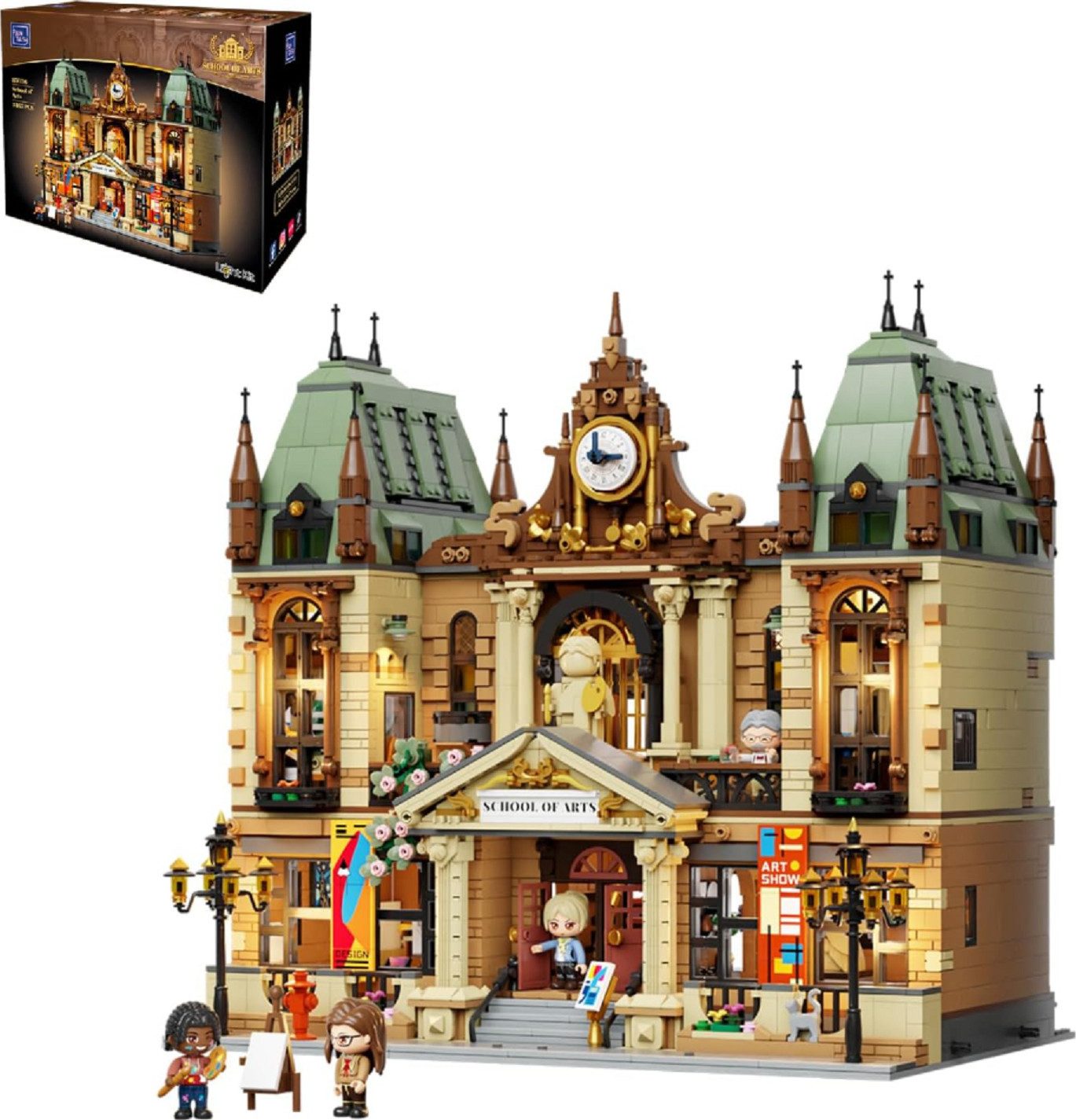 Pantasy Pantasy 85036 School of Arts - Kunstschule - 3.463 Teile Konstruktions-Spielset, (3463 St)