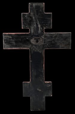 Figuren Shop GmbH Wanddekoobjekt Wandkreuz - Byzantinisches Kruzifix mit Jesus - heilige Dekoration Wan