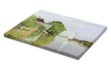 Posterlounge Leinwandbild Claude Monet, Landschaft bei Zaandam, Badezimmer Malerei