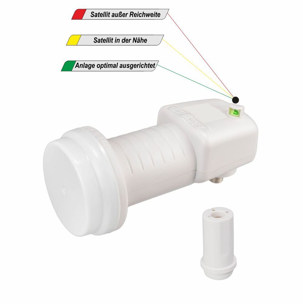 Ankaro Ankaro Single Easy Find LNB digital Camping Sat Finder LED Universal-Single-LNB