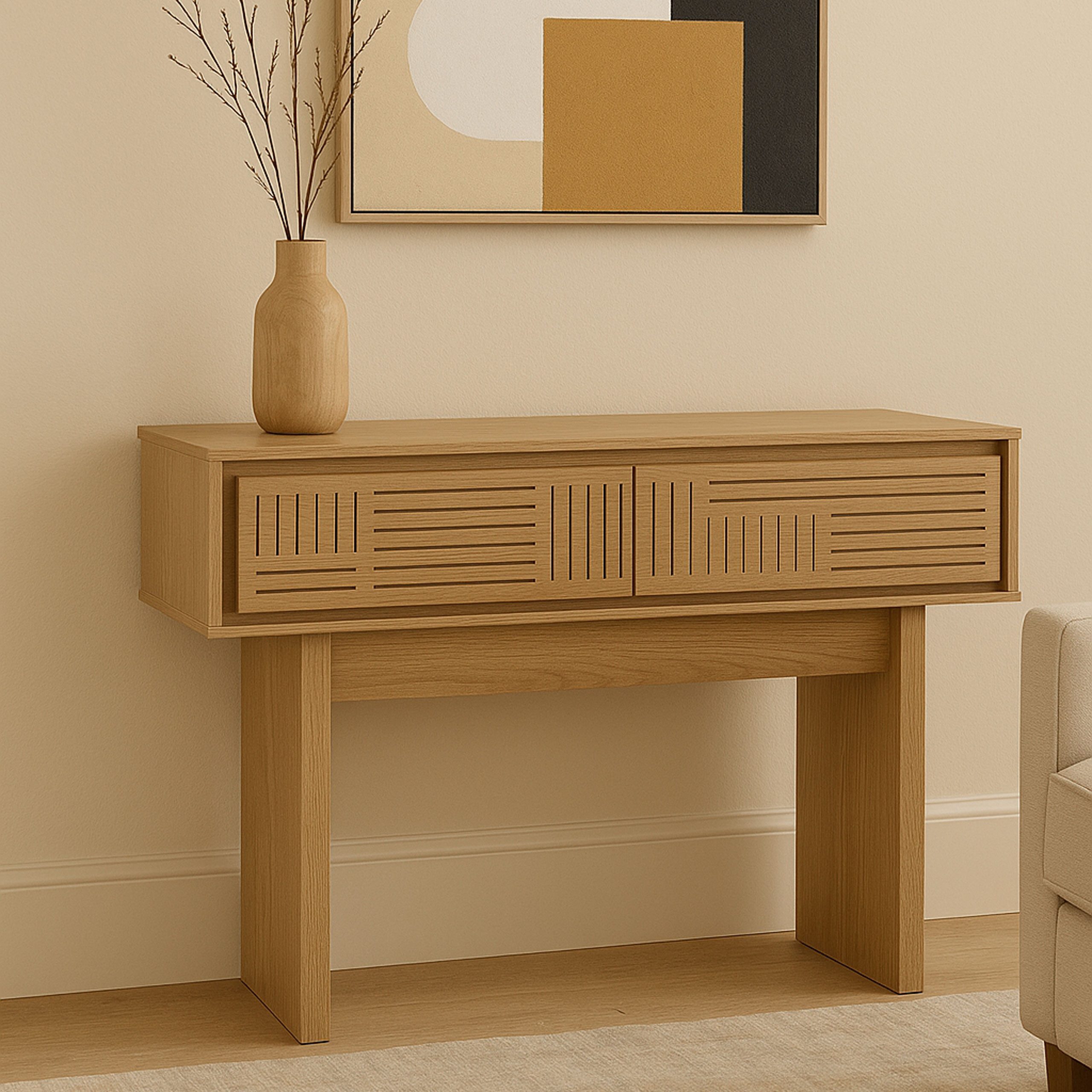 MCW Konsolentisch MCW-O31, Fronten mit Struktur