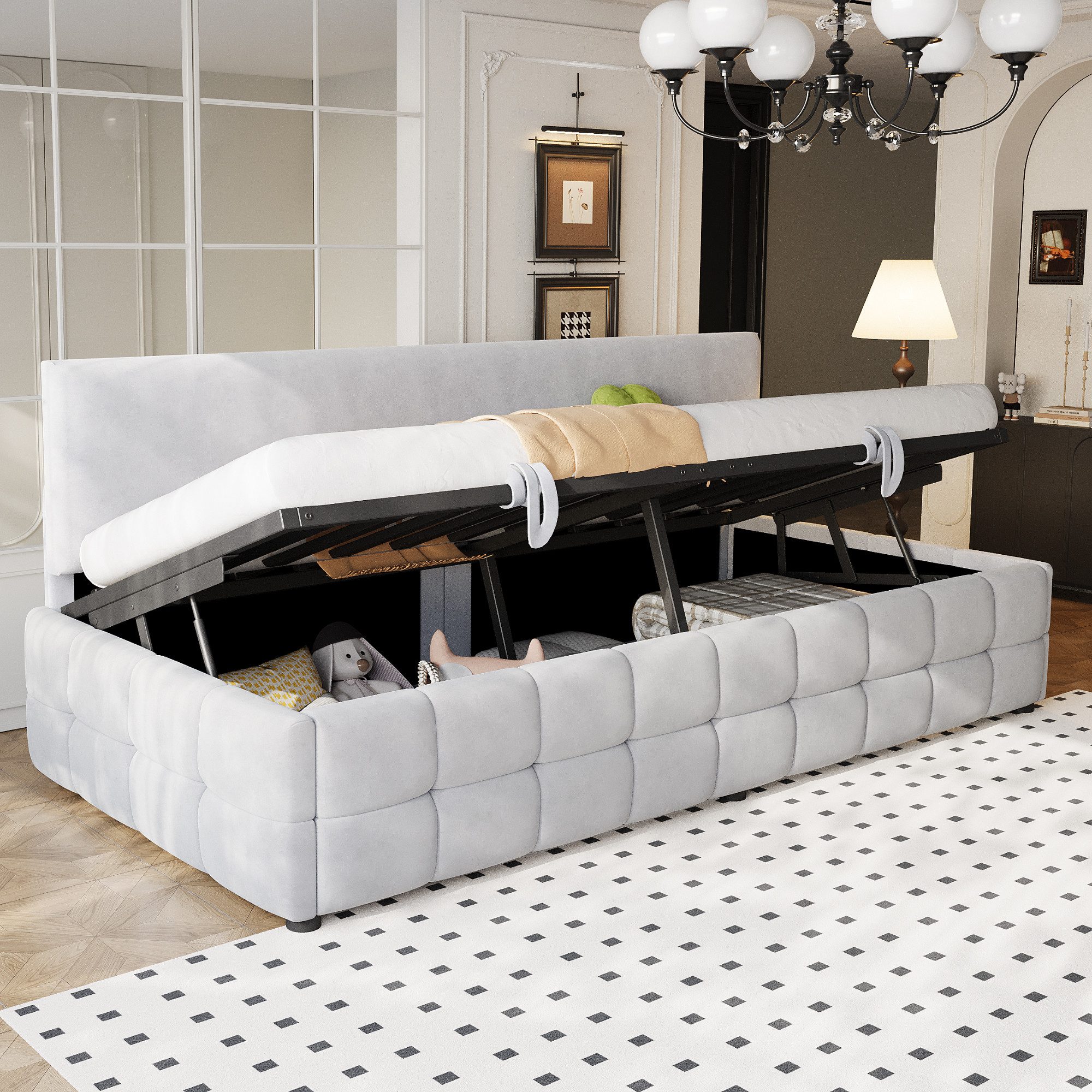 Merax Daybett (Einzelbett Jugendbett Tagesbett Kinderbett Schlafsofa Sofabe günstig online kaufen