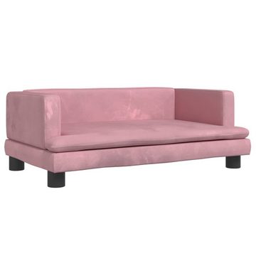 vidaXL Kindersofa Kindersofa Rosa 80x45x30 cm Samt Kindercouch Kindermöbel Kinderzimmer