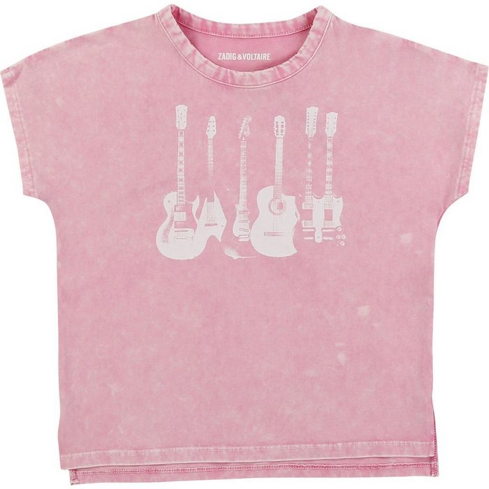 ZADIG & VOLTAIRE Print-Shirt Zadig & Voltaire T-Shirt in rosa Vintage Look
