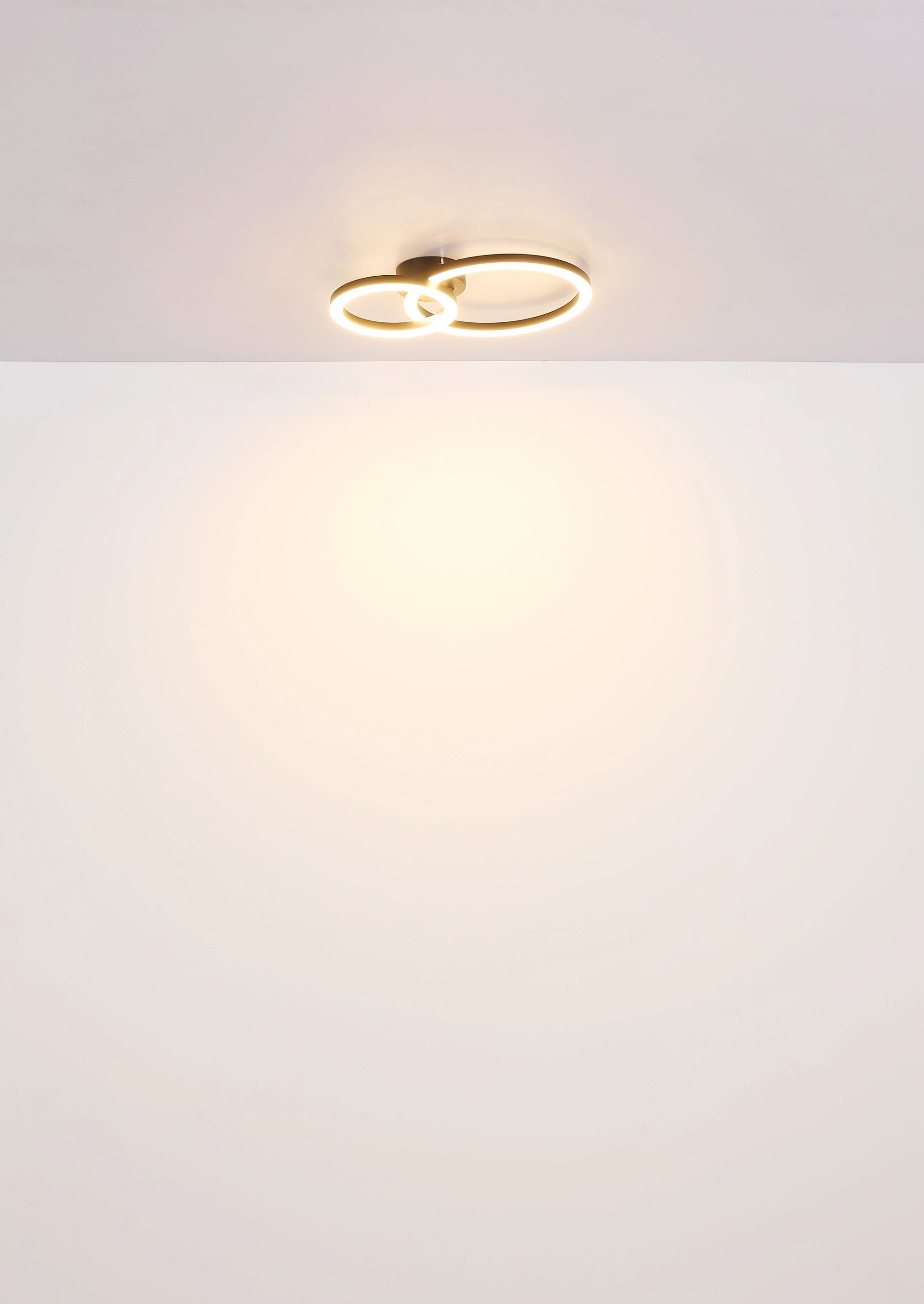 GLOBO LIGHTING LED Deckenleuchte ADDA, LED fest integriert, Warmweiß, Deckenlampe, rund, Wohnzimmer, Schlafzimmer