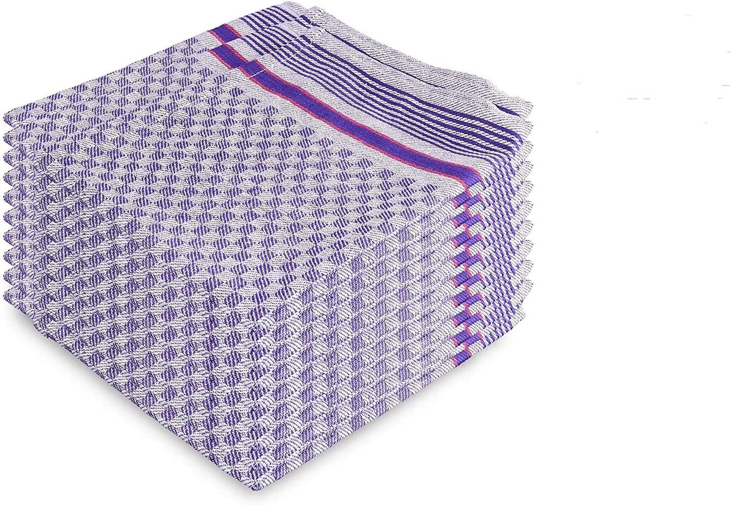 Hypafol Geschirrtuch Grubentücher 100% Baumwolle, 50x90 cm, (10-tlg), pflegeleicht und bei 60° waschbar