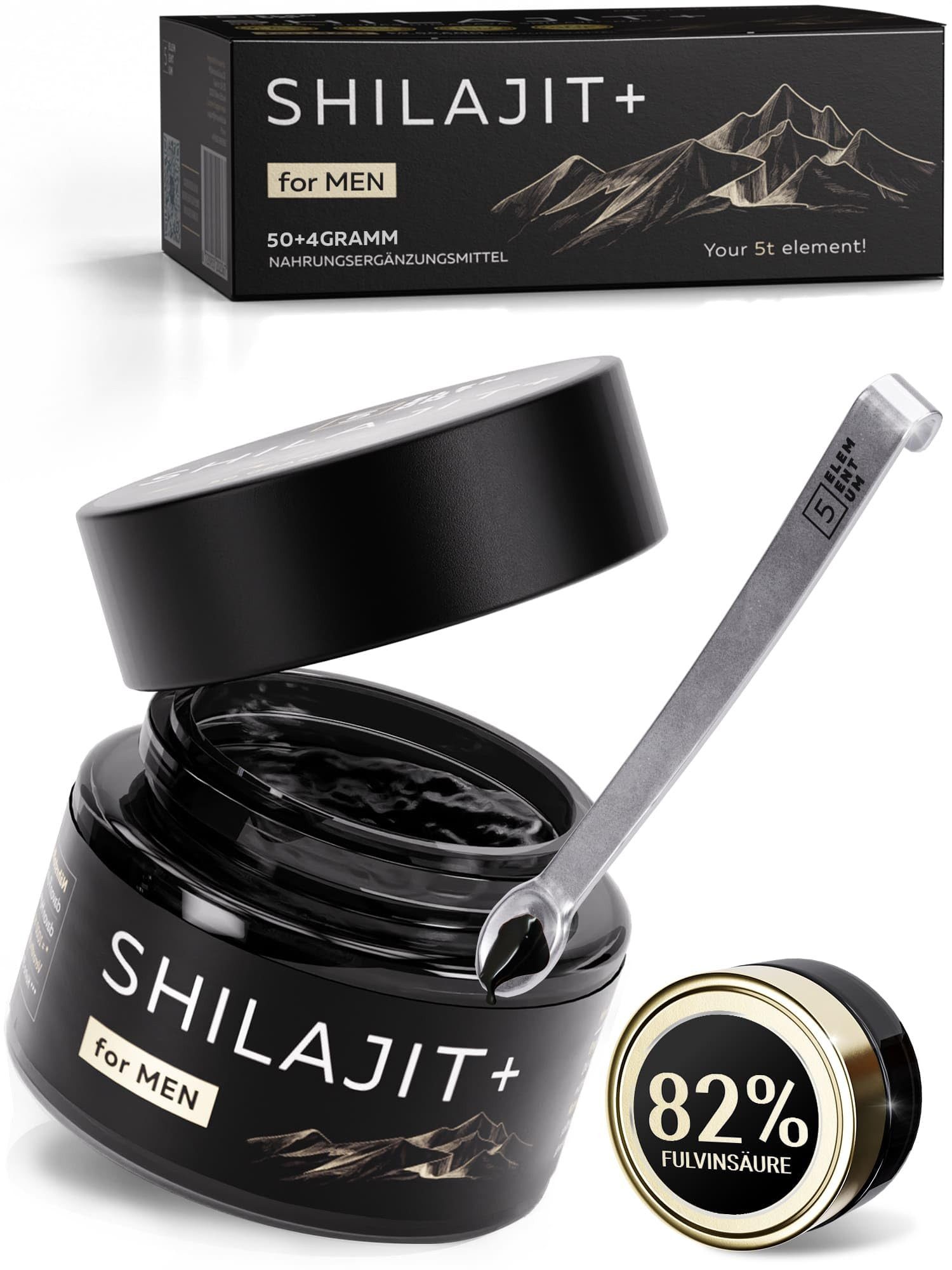 Shilajit Original Himalaya – Hochdosiert 82% Fulvinsäure Tropfen