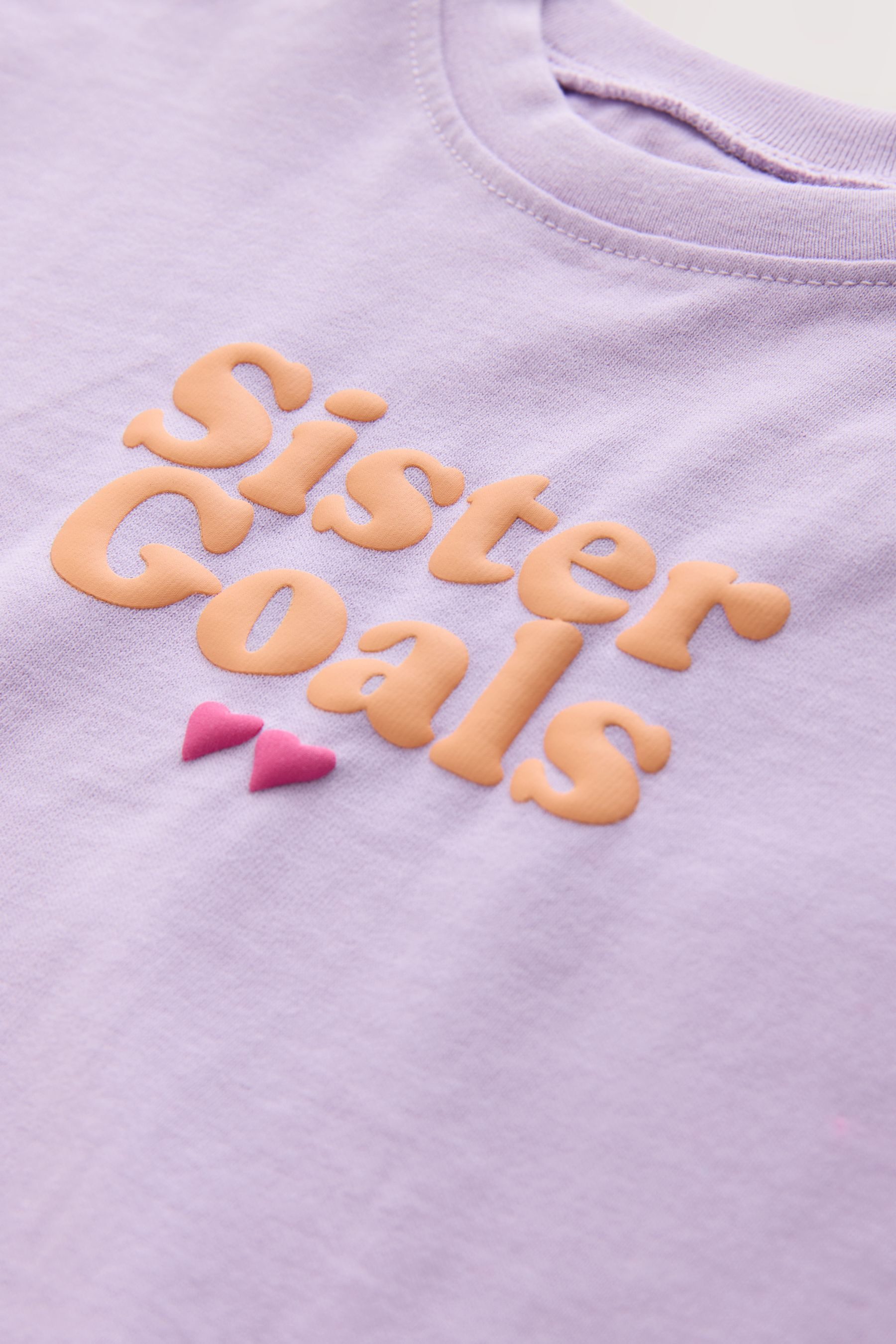 Next T-Shirt Shirt mit 'Sister'-Schriftzug (1-tlg)