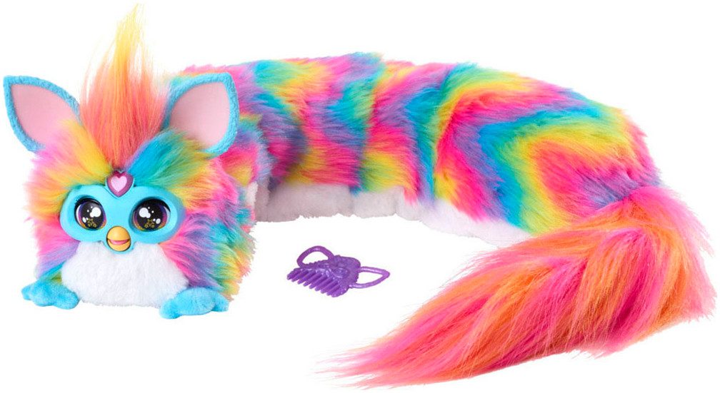 Hasbro Plüschfigur Furby DJ Furby Regenbogen, mit Licht- und Soundeffekt günstig online kaufen