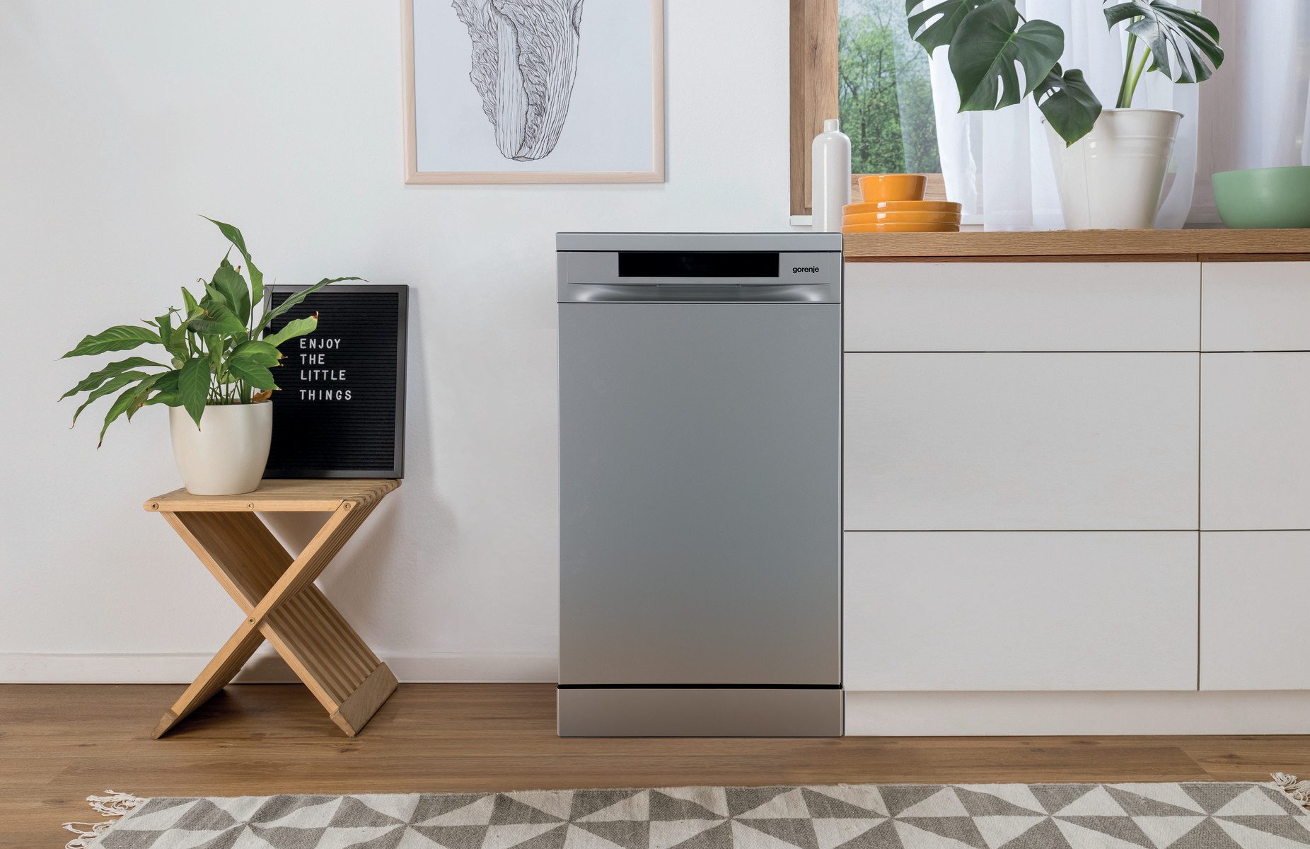 GORENJE Standgeschirrspüler GS541C10X, 8,5 l, 10 Maßgedecke, 10 Maßgedecke, auto. Türöffnung, Besteckschublade
