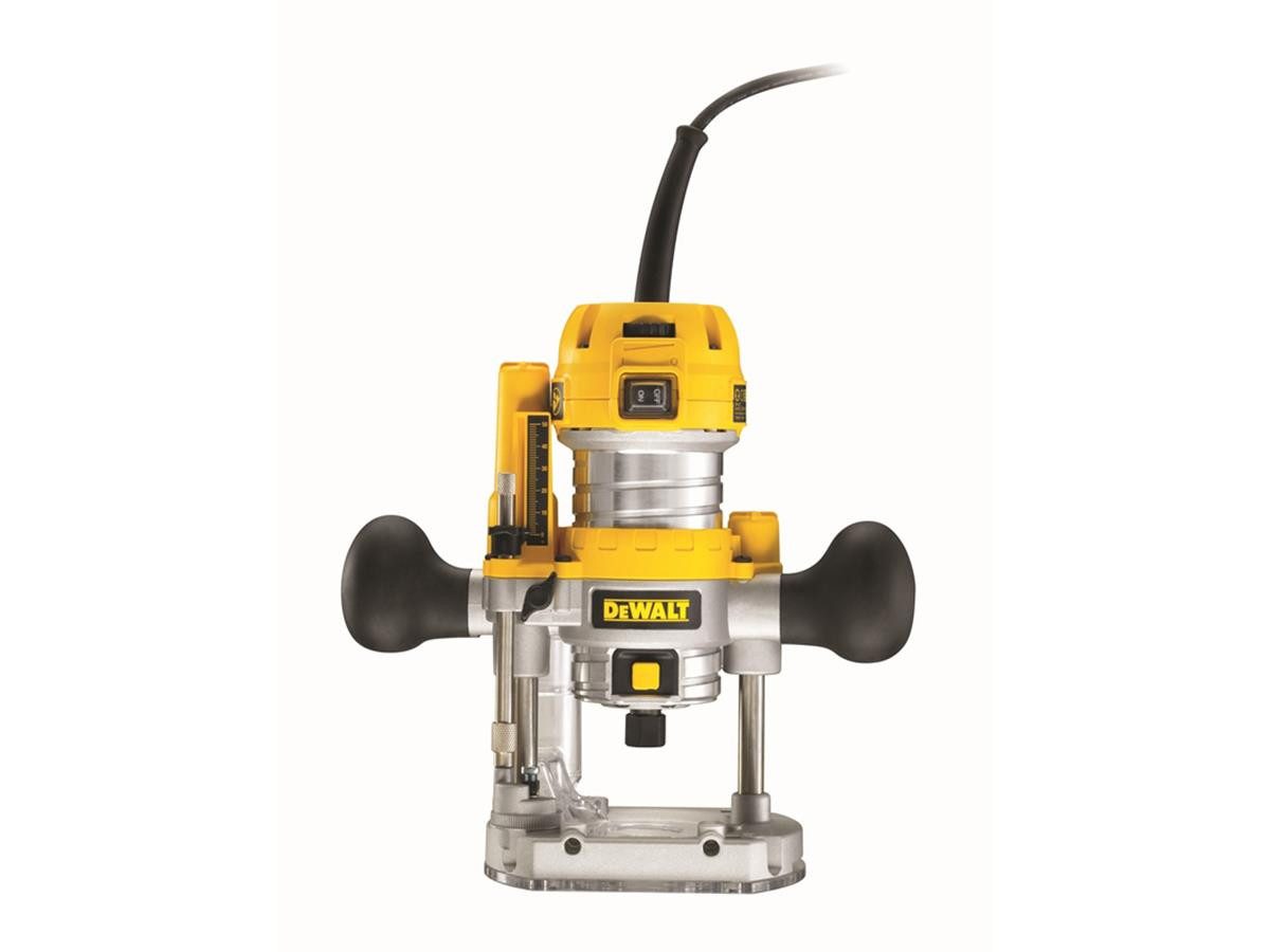 DeWalt Oberfräse 900 Watt, 900 Watt, max. Fräsdurchmesser: 36 mm, Fräskorbhub: 55 mm