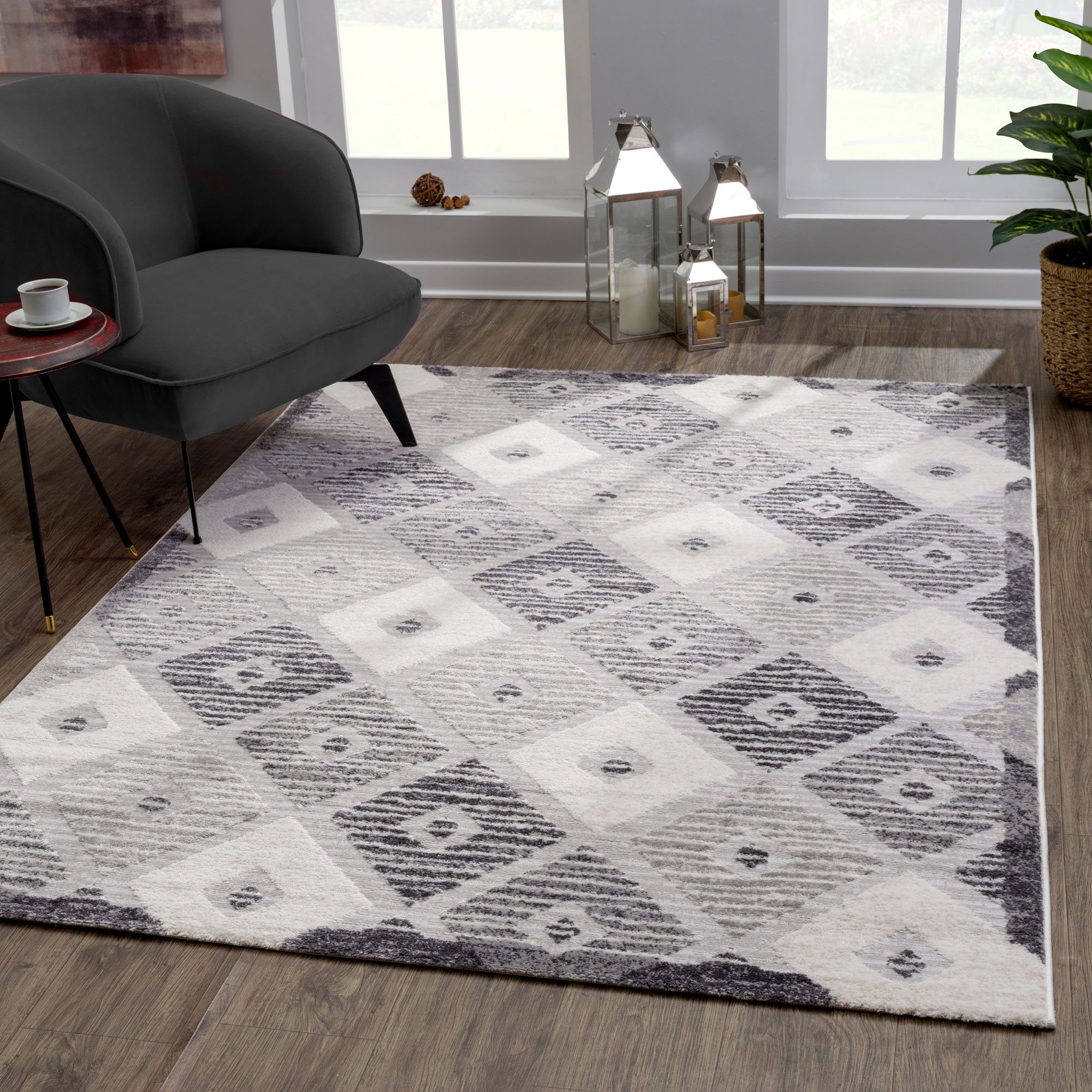 Sanat Teppich Evra 7003, rechteckig, Höhe: 22 mm, Wohnzimmer, Kurzflor, modern, auch als Läufer