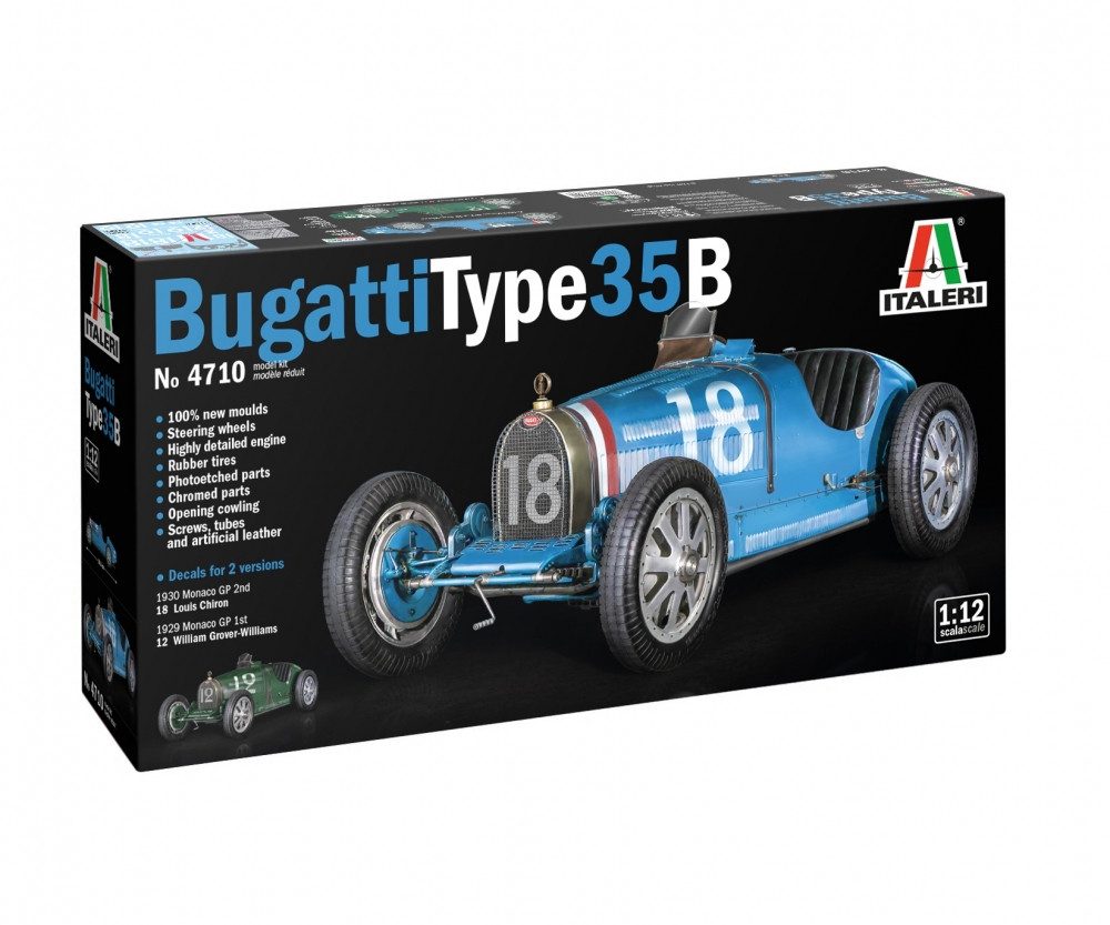 Italeri Modellbausatz Italeri 1:12 Bugatti Type 35B Modellbau Bausatz