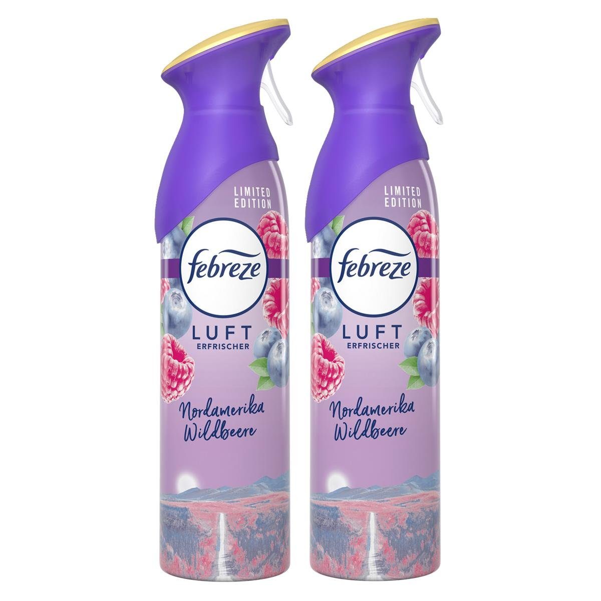 Febreze Raumduft Febreze Lufterfrischer Nordamerika Wildbeeren 300ml - Raumduft (2er Pa
