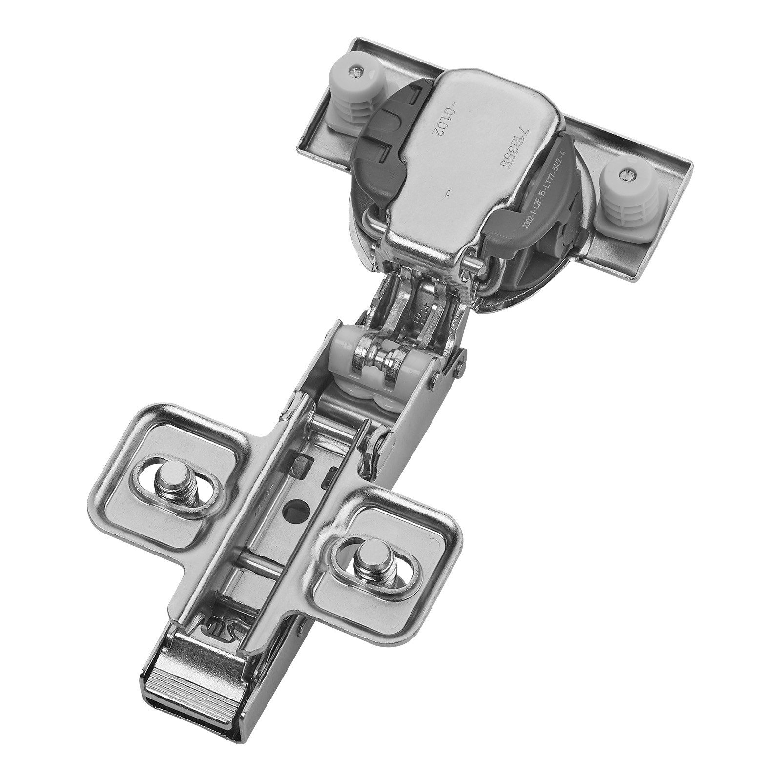 blum Möbelbeschlag Topfband Schrankscharnier 110° 71B3580 Eckanschlag SoftClose (1 St), 3D-Verstellung, inkl. Montageplatte 173L8100