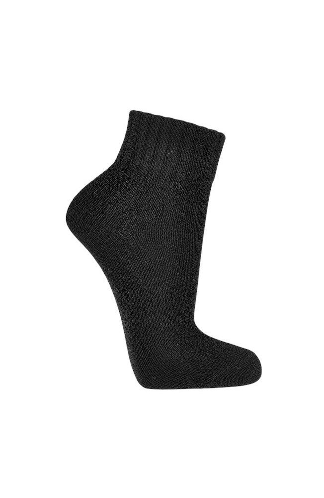 Socken Wollsocken Sneaker (Merinowolle und Kaschmir) schwarz - 2 Paar