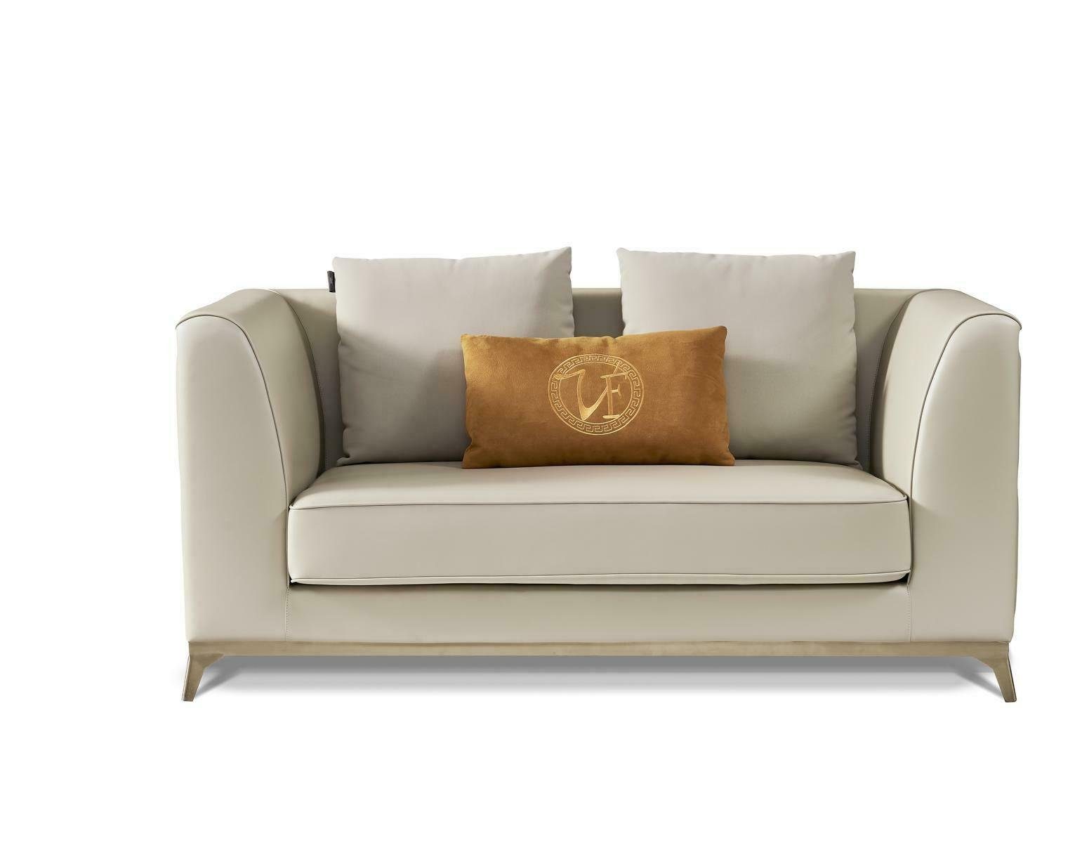 Couch Sofagarnitur Sofa, Textilsofa Modern JVmoebel Sofa Design 2+1 Garnituren Beige