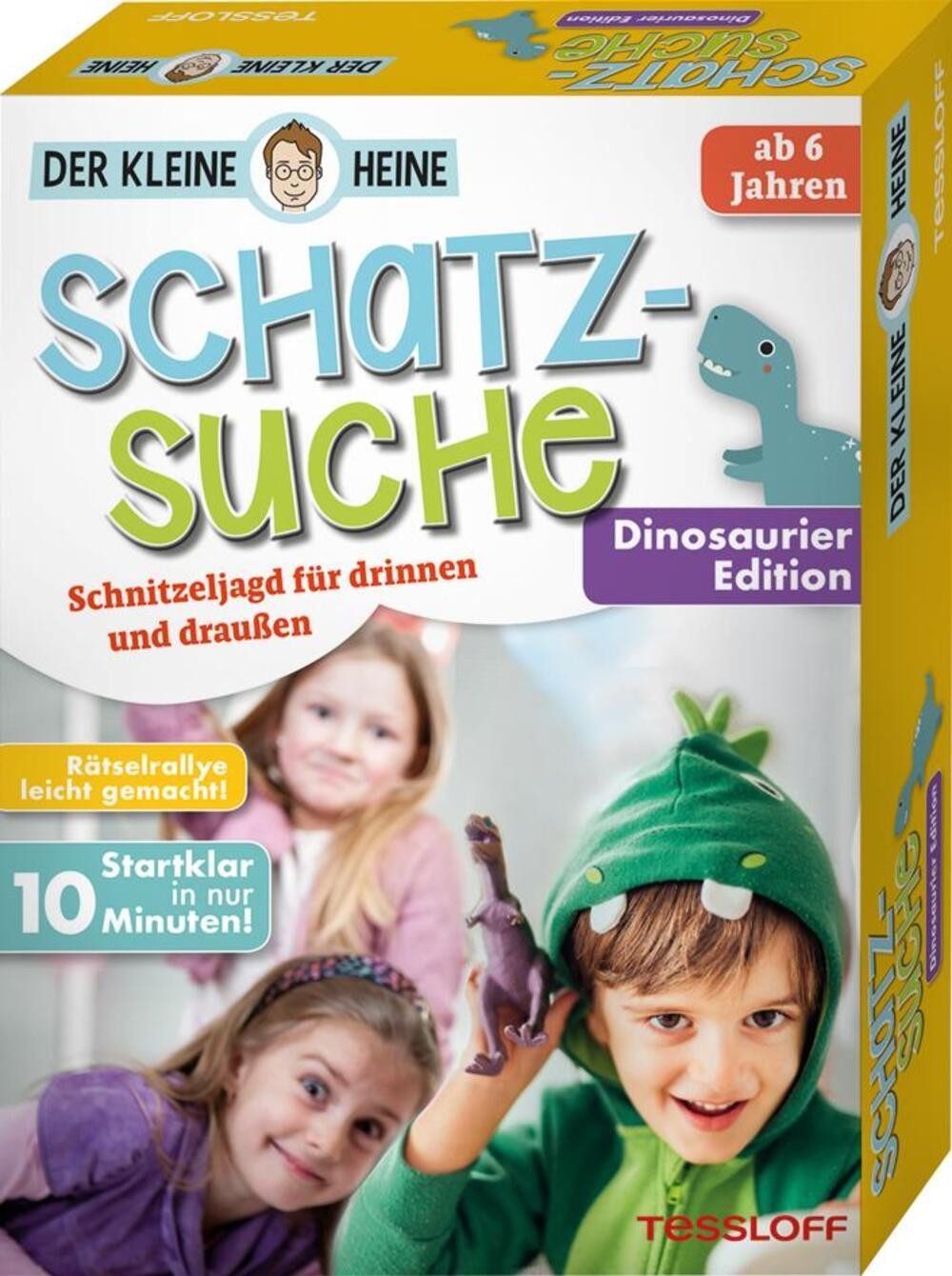 Tessloff Verlag Spiel, Der kleine Heine. Schatzsuche. Dinosaurier Edition. Schnitzeljagd...