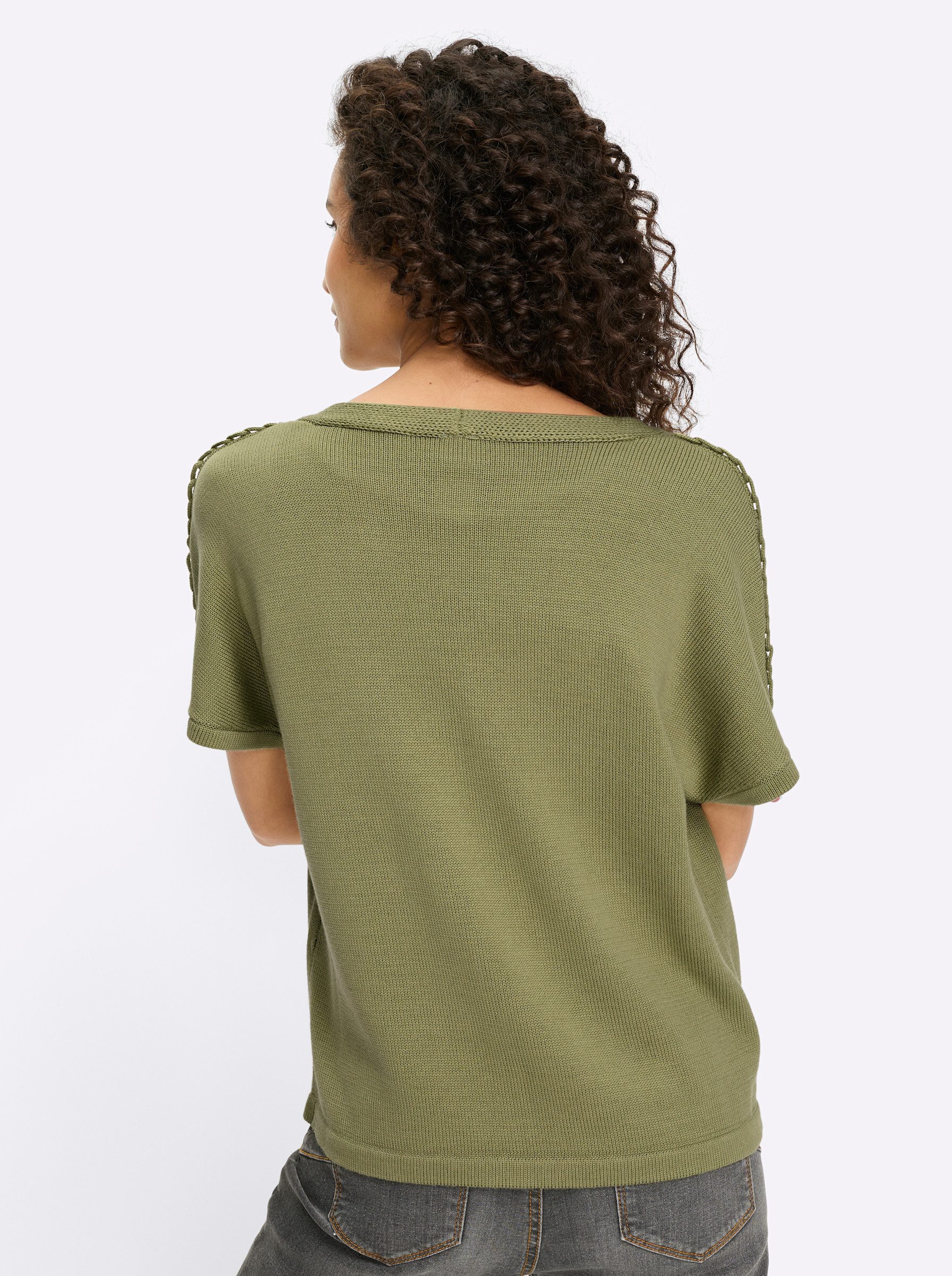 heine Strickjacke Strickjacke Kurzarm Jersey günstig online kaufen