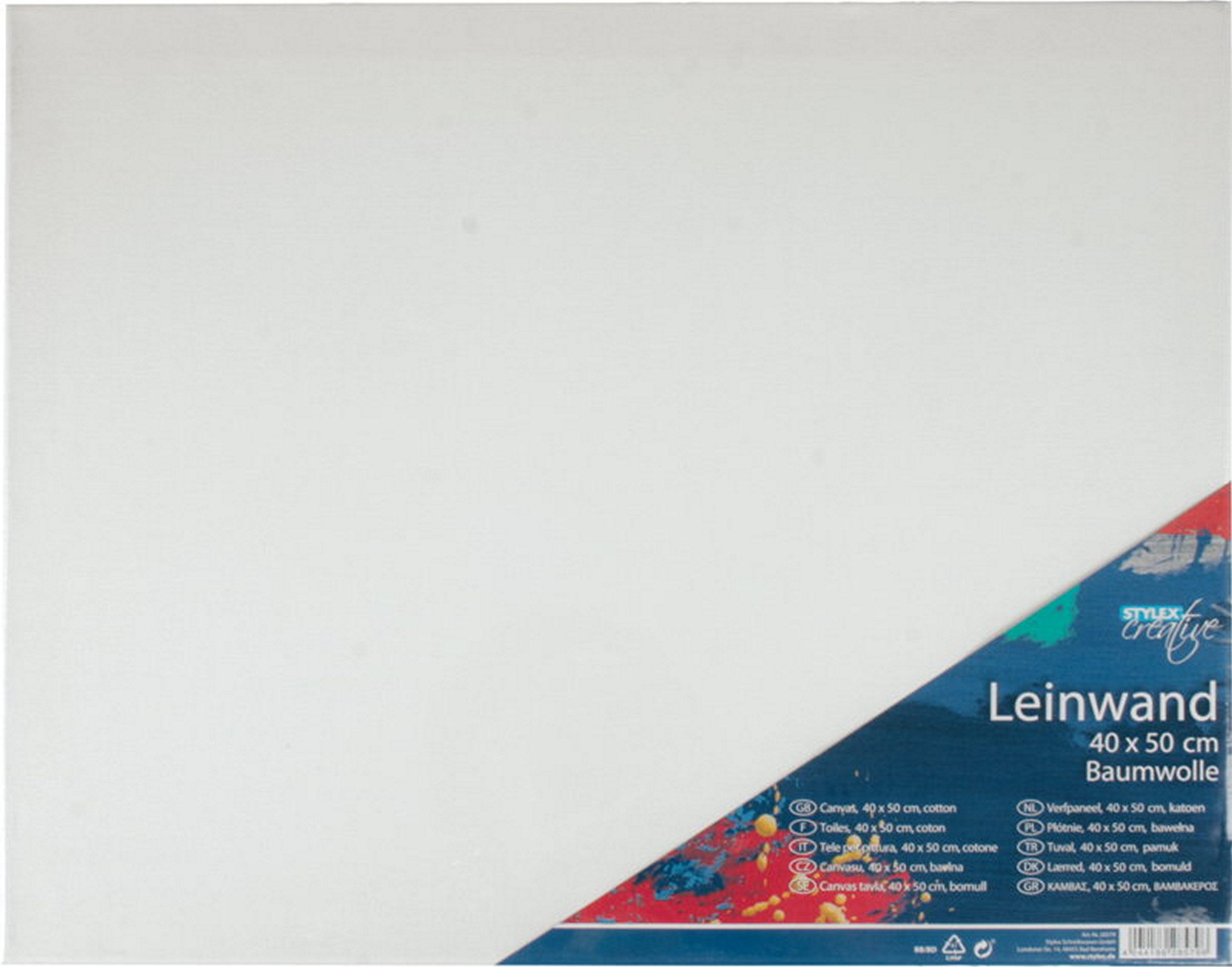 Stylex Schreibwaren Leinwand 6 Leinwände / bespannte Keilrahmen / Leinwandgröße 40x50cm