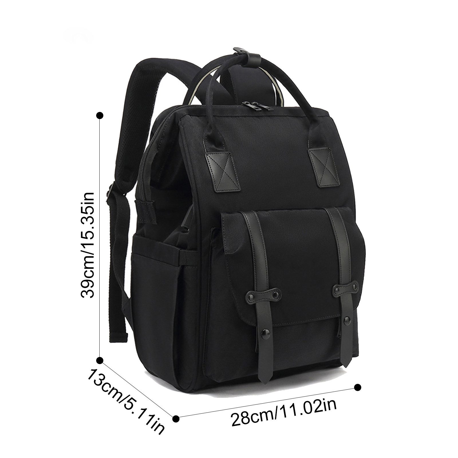 OKWISH Wickelrucksack Multifunktional Große Kapazität Nass-Trocken-Trennfach Alltagsrucksack (Milchfläsche Rucksack Tasche mit USB-Anschluss, Multifunktional, Babytasche), mit Kinderwagen-Haken