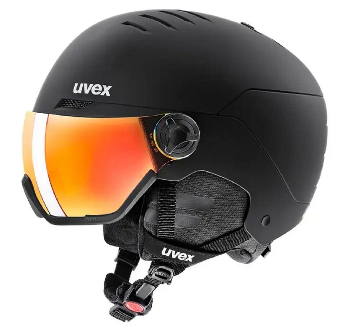 Uvex Skihelm Uvex Visor Snowboardhelm Wanted Skihelm black S566262 mat