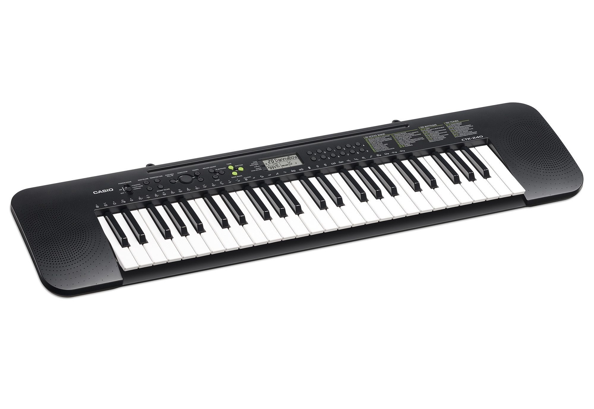 LC-Display CASIO CTK-240, übersichtliches Home-Keyboard