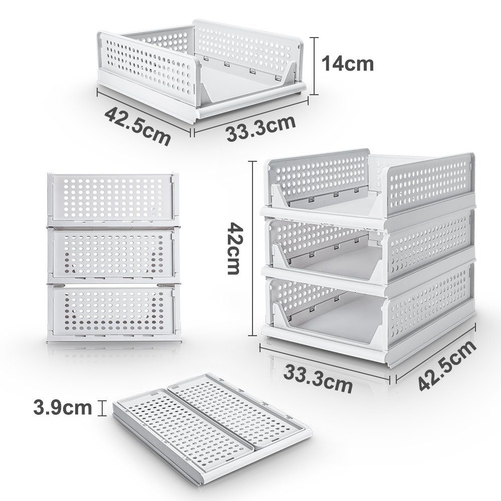 Yorbay Organizer 3er Set Stapelbarer Kleiderschrank günstig online kaufen