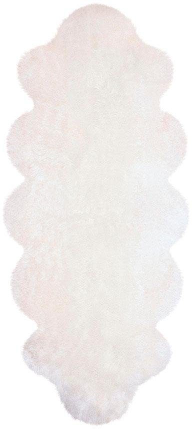 Heitmann Felle Fellteppich Doppel-Lammfell - Premium Qualität, fellförmig, Höhe: 70 mm, echtes Austral. Lammfell, besonders weich, auch ideal als Bettvorleger