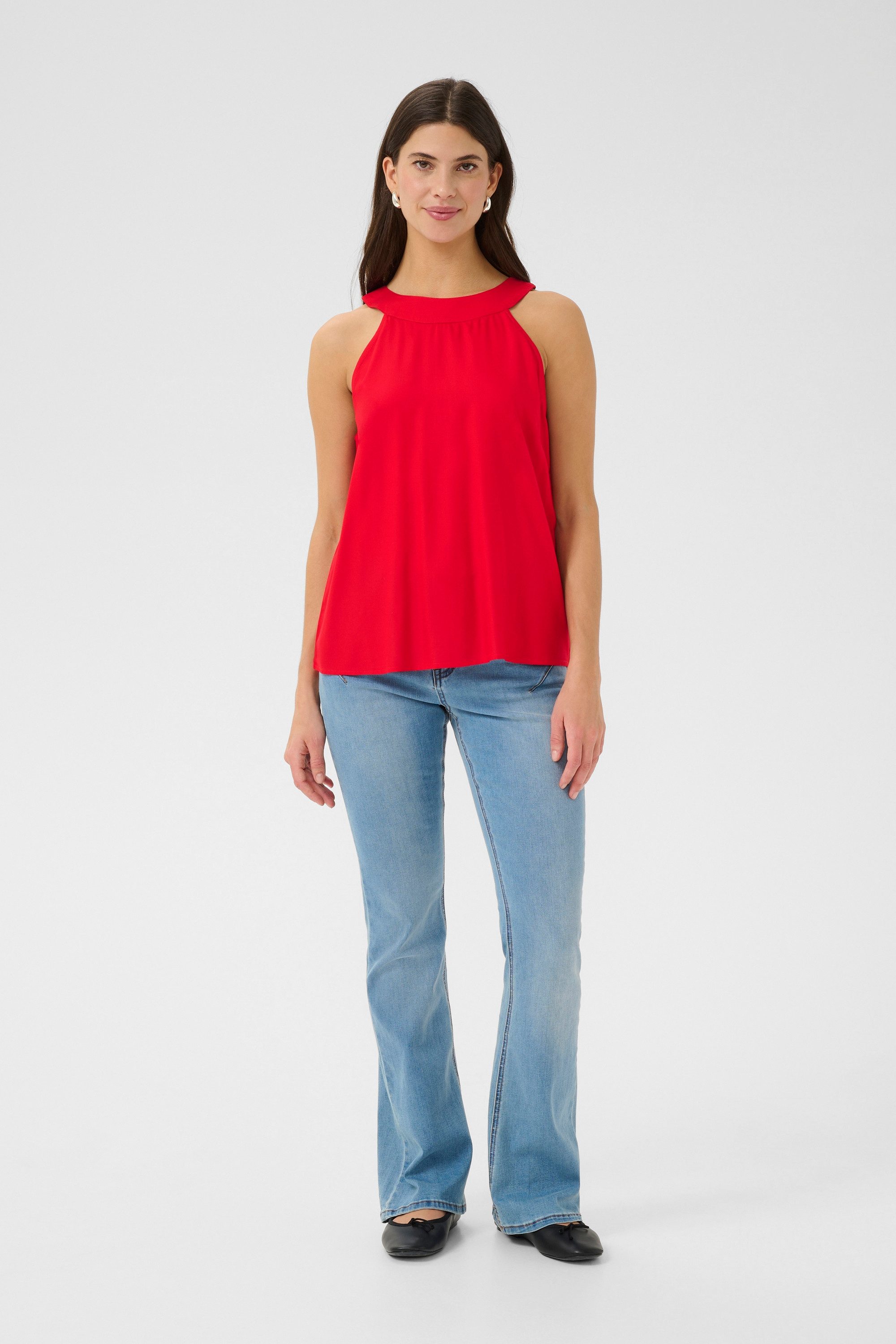 Blusentop Ärmellose Bluse CRTiah
