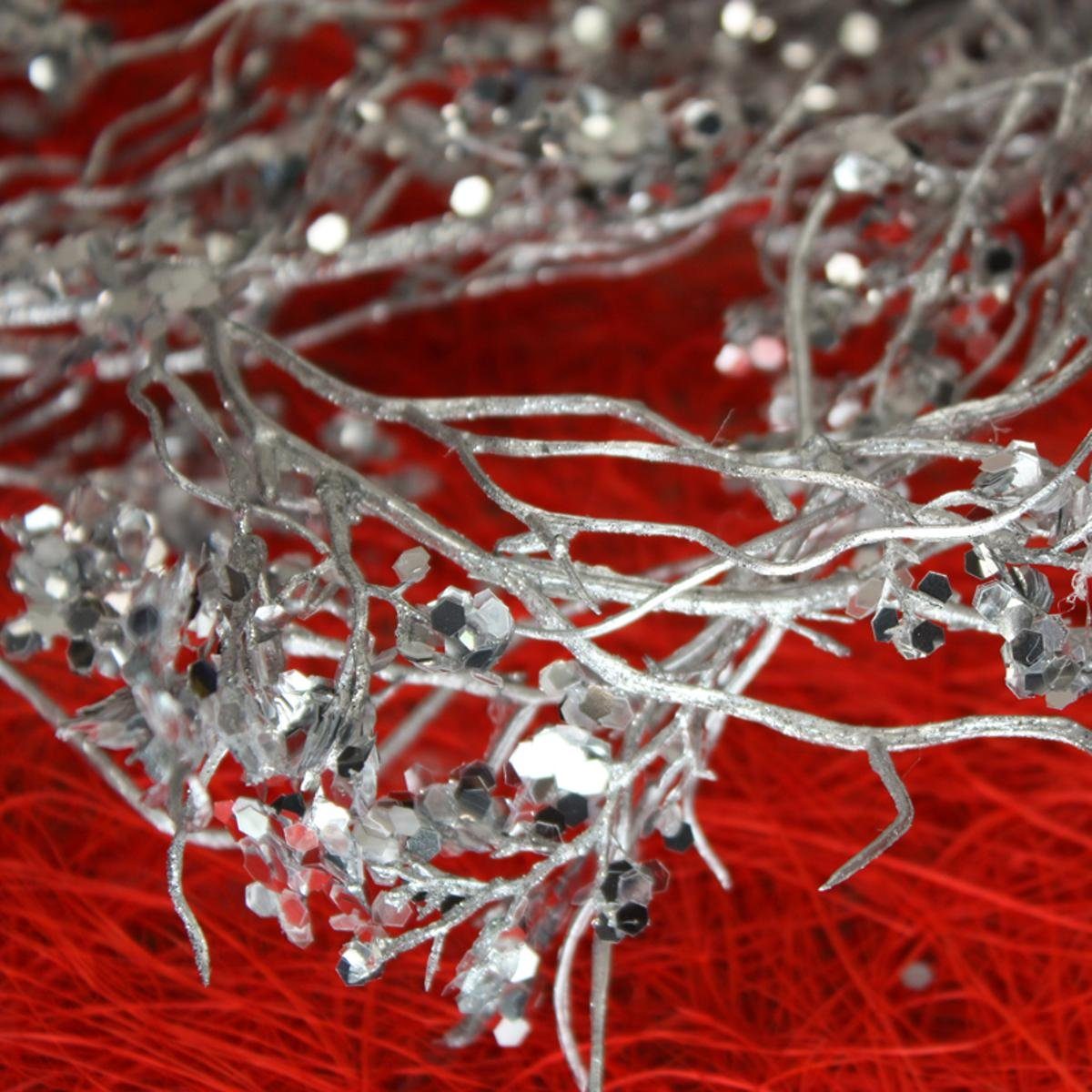 440s Girlanden TROPICA Tiffany Girlande silberfarben ca. 2 m