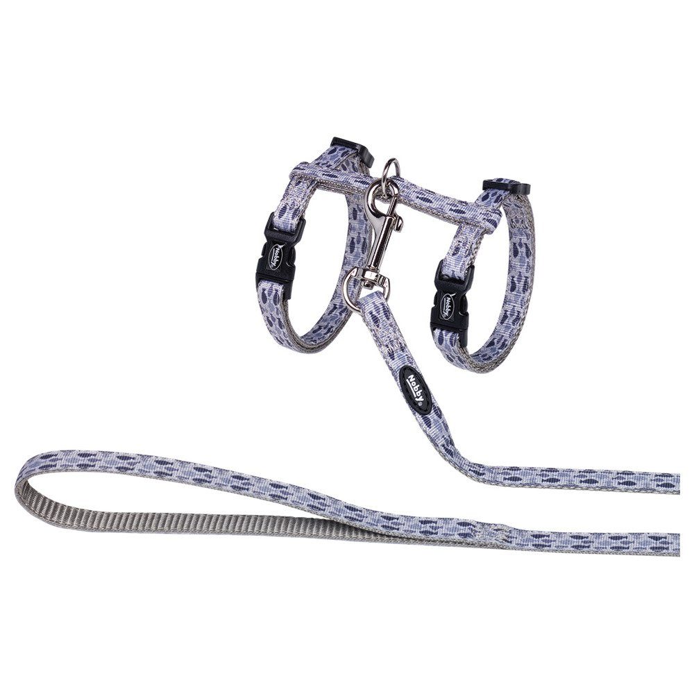 Nobby Geschirr Katzengarnitur Fish Grey grau