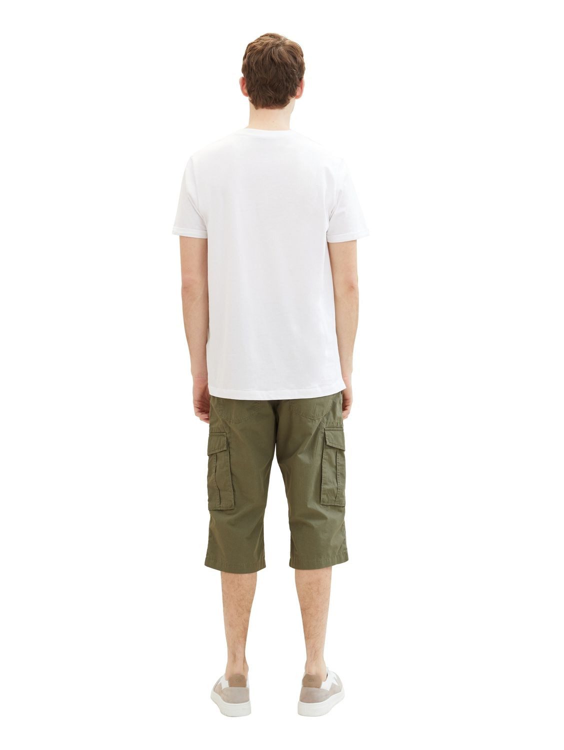 TOM TAILOR Cargoshorts PRINTED MAX OVERKNEE aus Baumwolle
