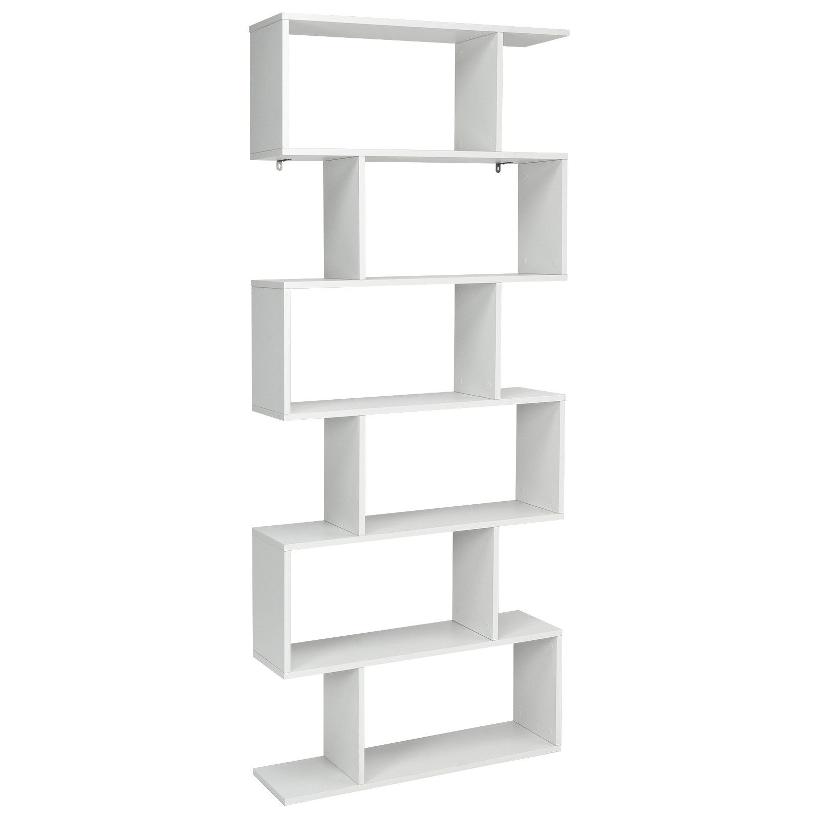 COSTWAY Bücherregal, Standregal mit 6 Fächern, 20 kg/Ebene, 80x23x192cm, we günstig online kaufen