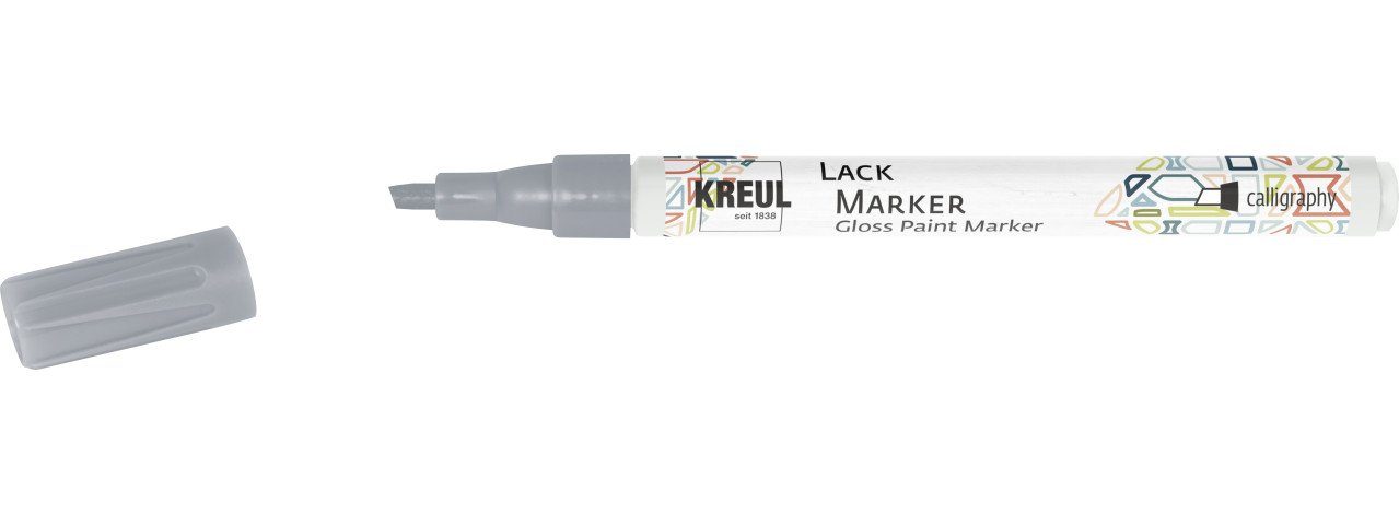 Kreul Künstlerstift Kreul Lack Marker calligraphy silber, 1-3 mm