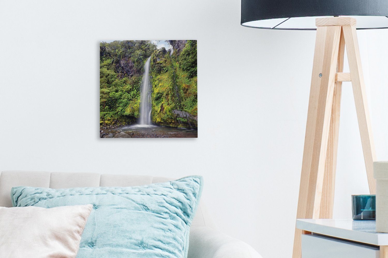 Wasserfall Leinwandbild Leinwand Whanganui-Nationalpark OneMillionCanvasses® in St), für Wohnzimmer im Schlafzimmer (1 Ozeanien, Bilder