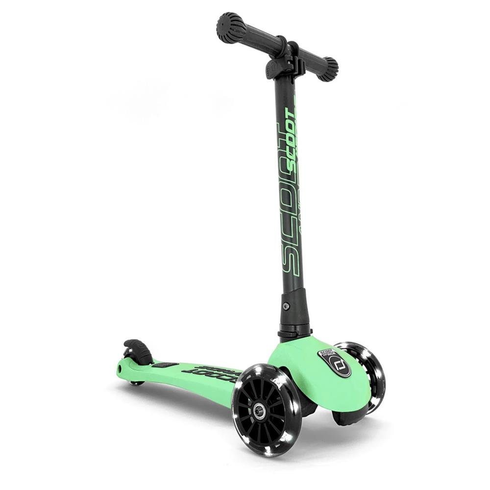 Scoot and Ride Dreiradscooter Highwaykick 3 LED, Kiwi Kinderroller Scooter Grün